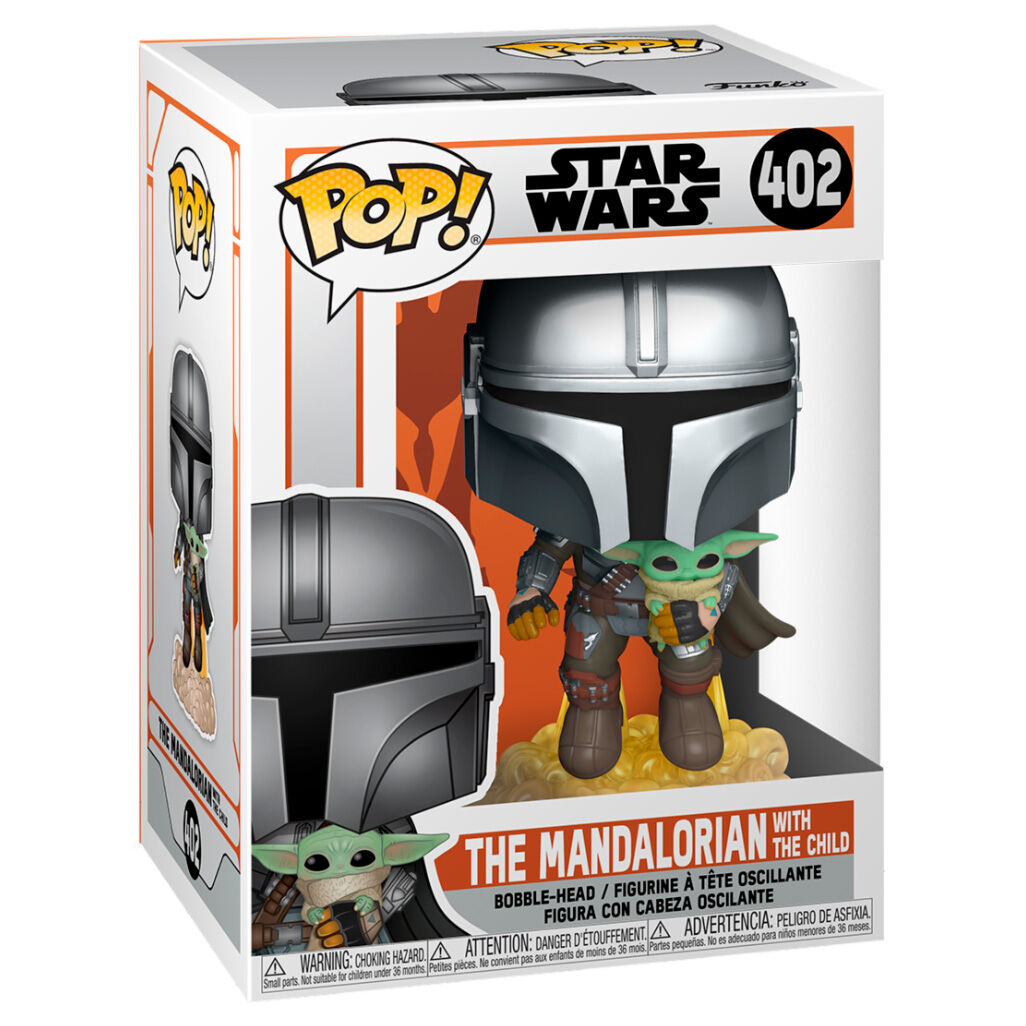 Funko POP!Star Wars The Mandalorian Mando Flying with Jet Pack