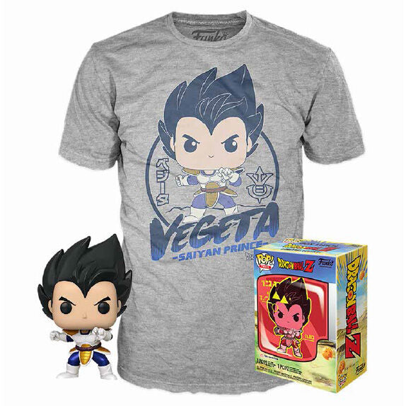 Conjunto Funko POP!e T-Shirt Dragon Ball Z Vegeta