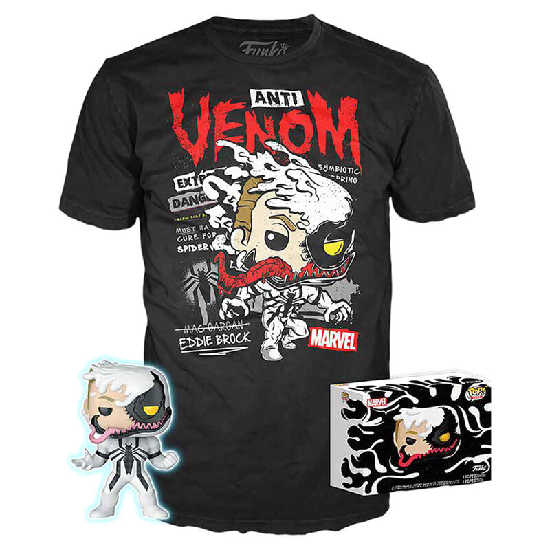 Conjunto Funko POP!& T-Shirt Marvel Anti-Venom