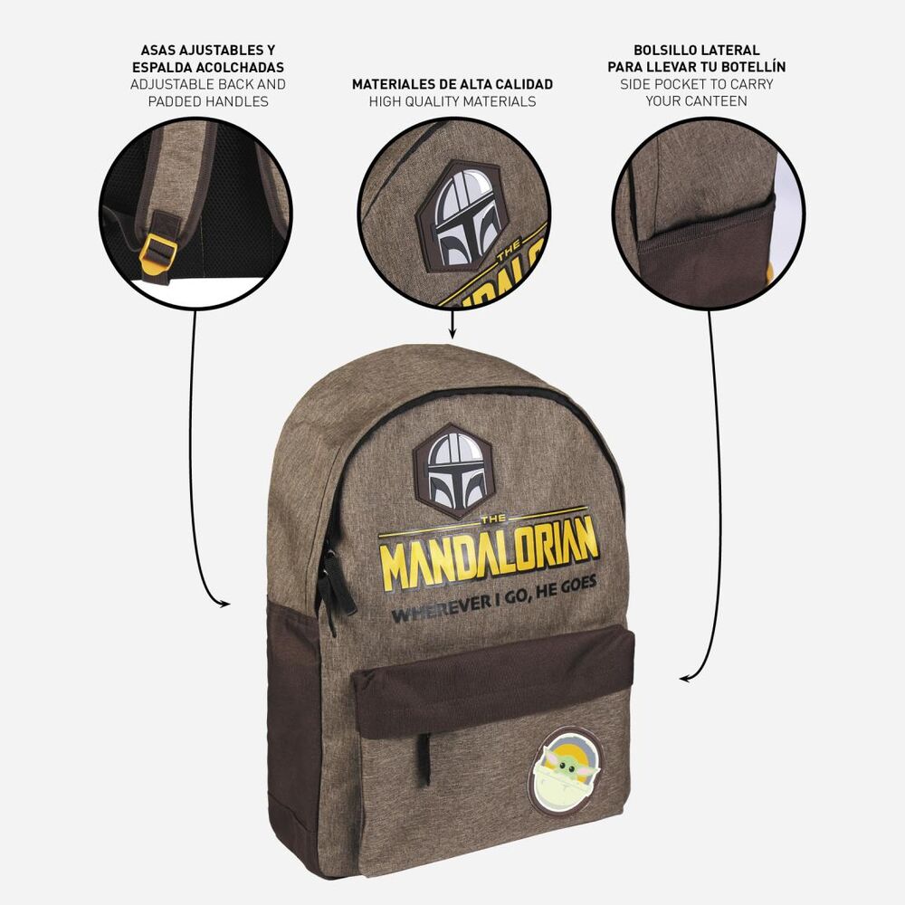 Star Wars Mandalorian Yoda Mochila 44cm