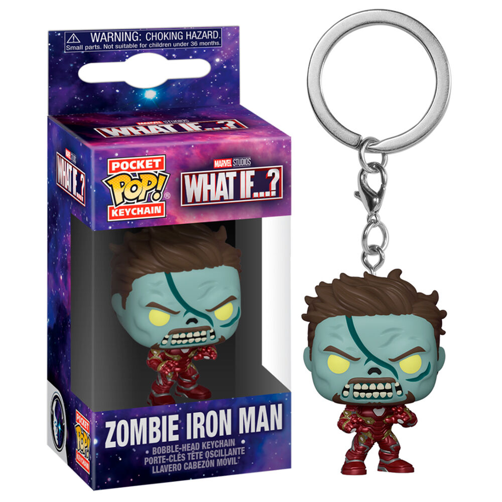 Porta-Chaves Funko POP!Marvel What If Zombie Iron Man