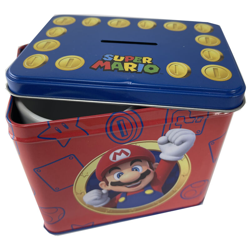 Nintendo Super Mario Bros Mario Caneca + Mealheiro set