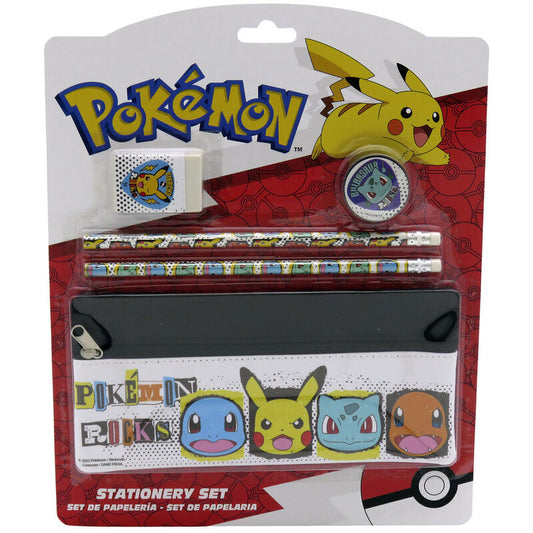 Pokemon Conjunto de Papelaria
