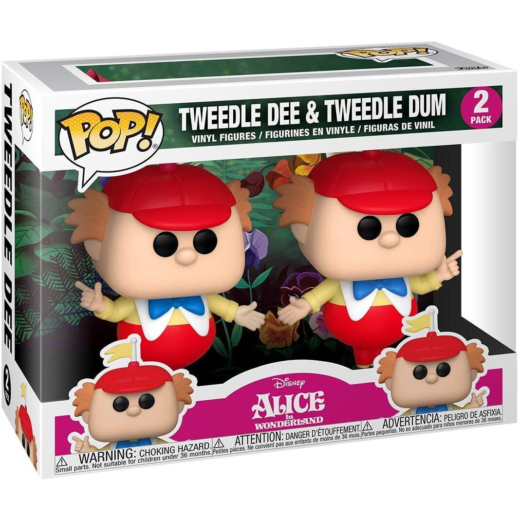 Funko POP! pack 2 Figuras Disney Alice in Wonderland 70th Tweedle Dee and Dum