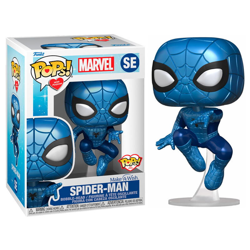 Funko POP!Marvel Make a Wish Spiderman Metallic