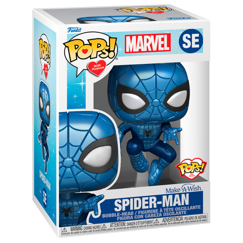 Funko POP!Marvel Make a Wish Spiderman Metallic