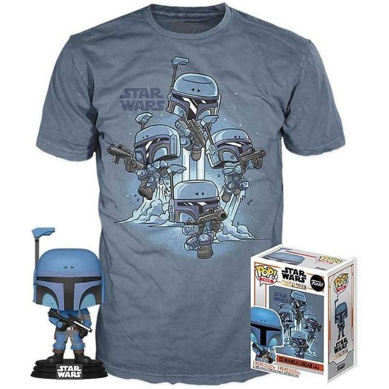 Conjunto Funko POP!e T-Shirt Star Wars Mandalorian L