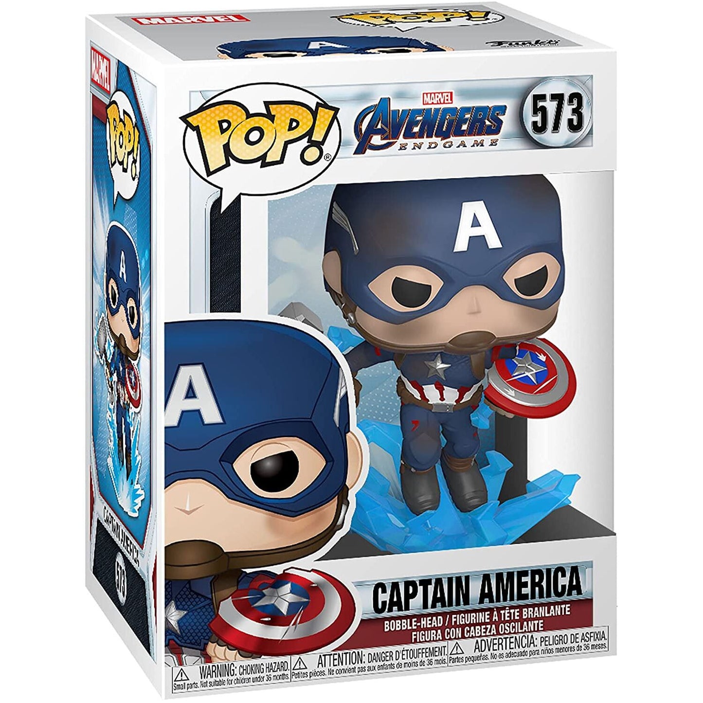Funko POP!Marvel Avengers Endgame Captain America with Broken Shield & Mjolnir