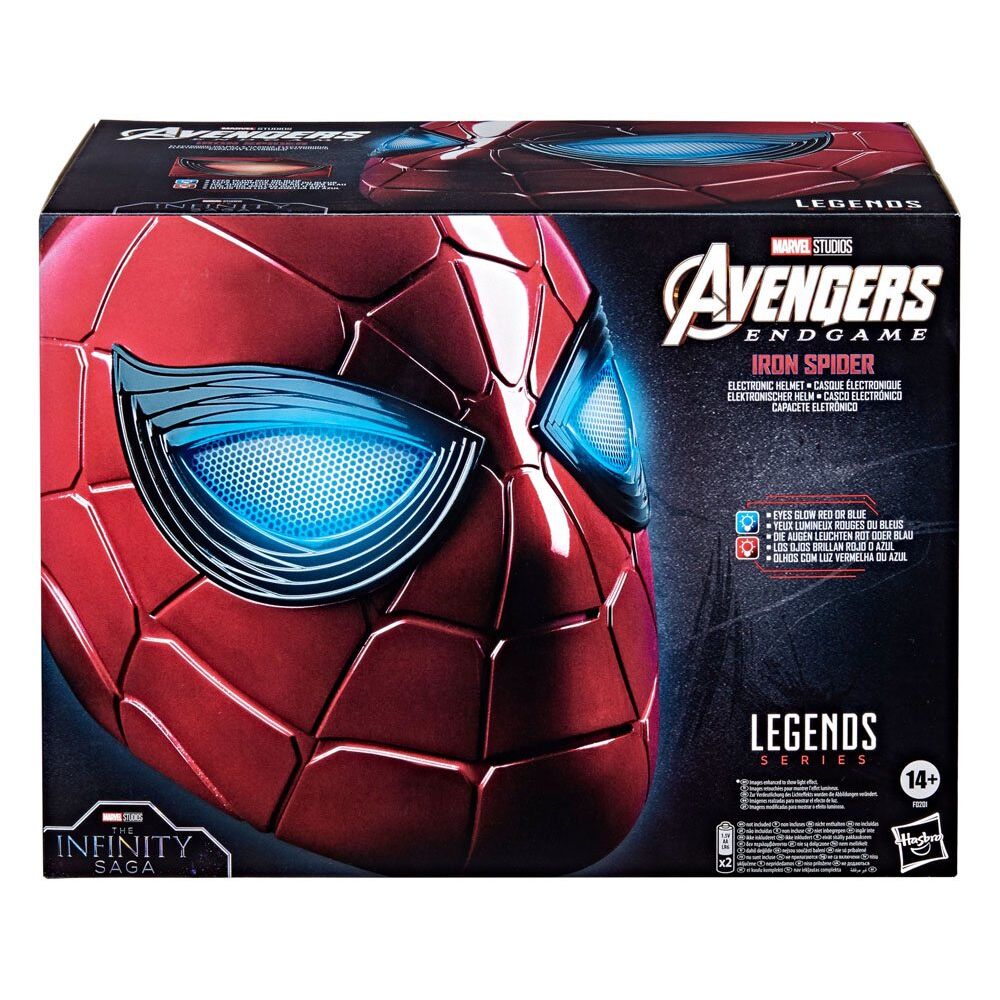 Marvel Legends Avengers Spiderman Iron Spider Capacete Réplica