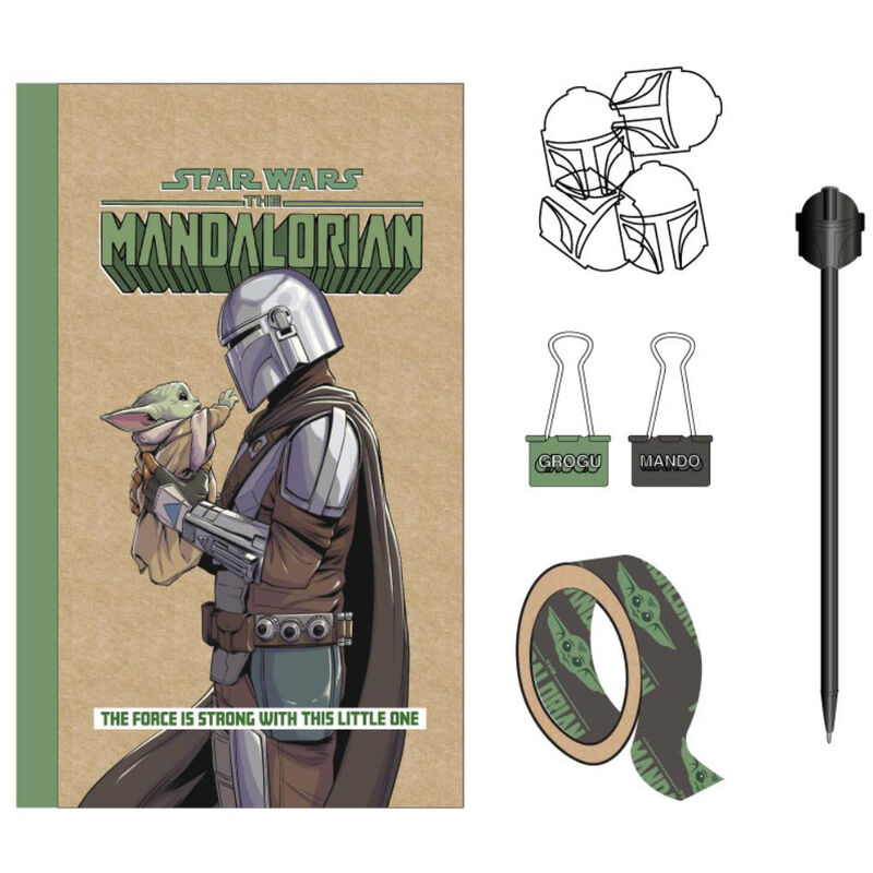 Star Wars The Mandalorian Letter Conjunto de Papelaria