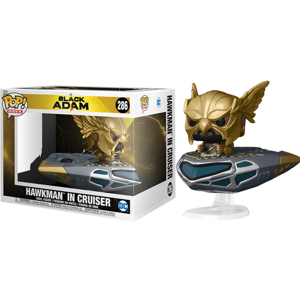 Funko POP!DC Comics Black Adam Hawkman in Cruiser