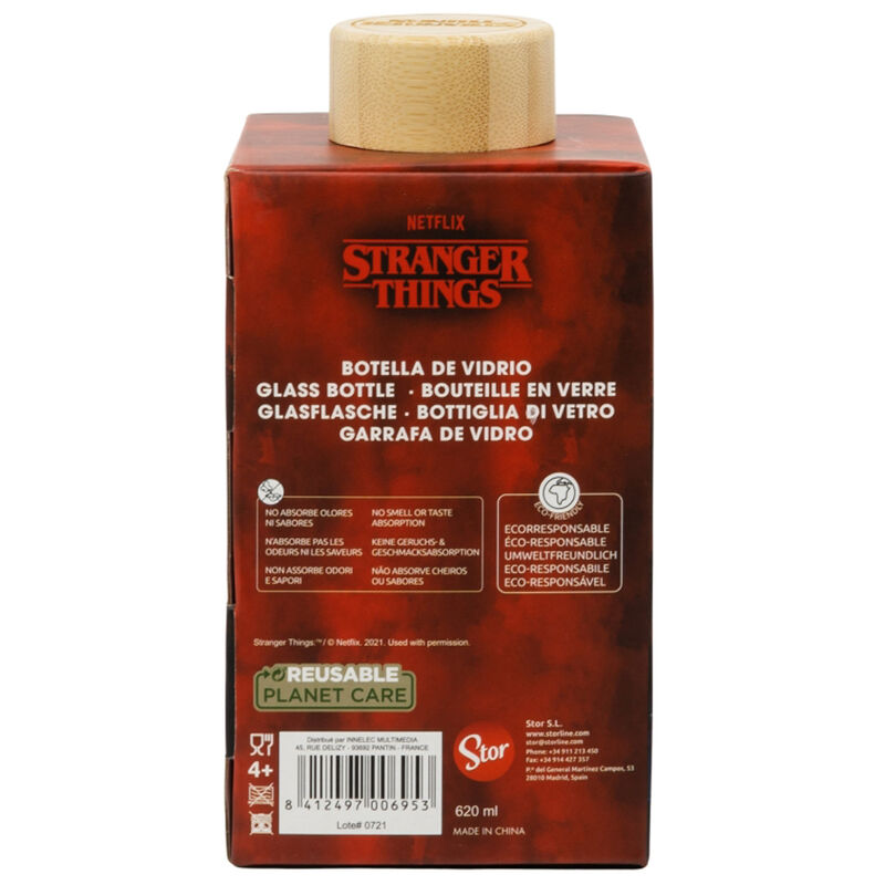Stranger Things Garrafa de Vidro 620ml