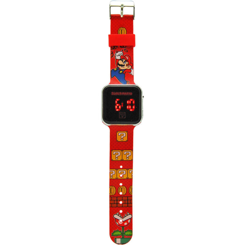 Super Mario Bros Relógio Led