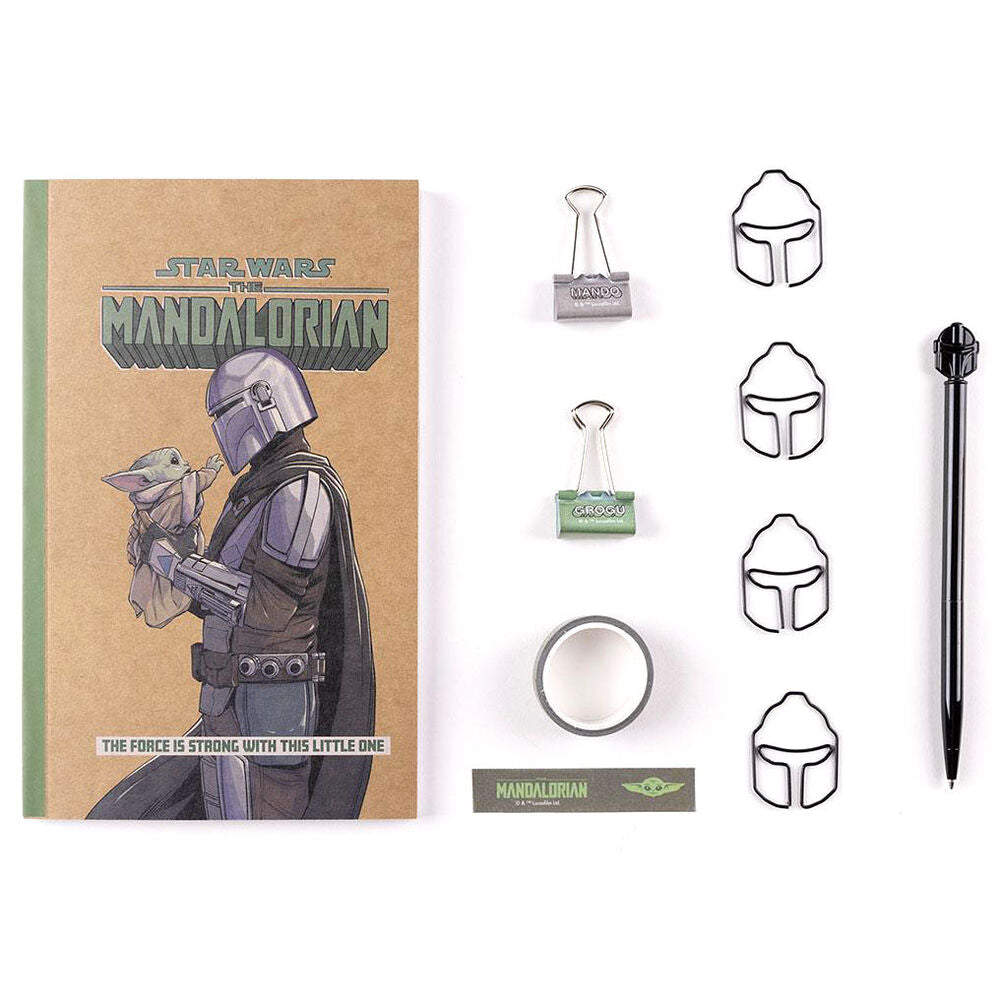Star Wars The Mandalorian Letter Conjunto de Papelaria