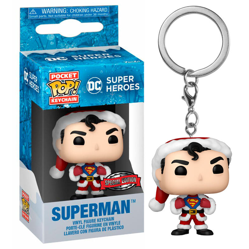 Porta-Chaves Funko POP!DC Comics Holiday Superman Exclusive