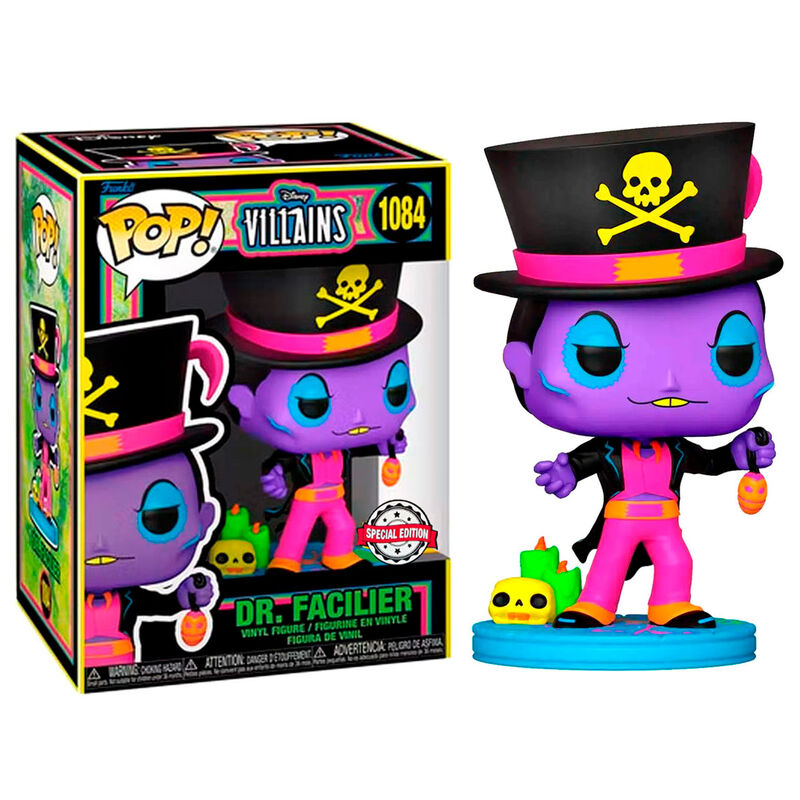 Funko POP!Disney Villains Dr. Facilier Black Light Exclusive