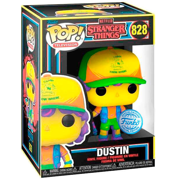 Funko POP!Stranger Things Dustin in Beef Black Light Exclusive