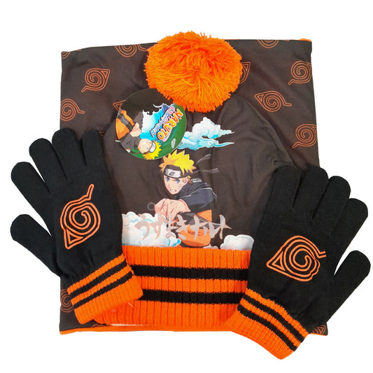 Naruto Snood, Chapéu e Luvas set