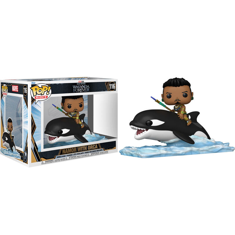 Funko POP!Marvel Black Panther Wakanda Forever Namor with Orca