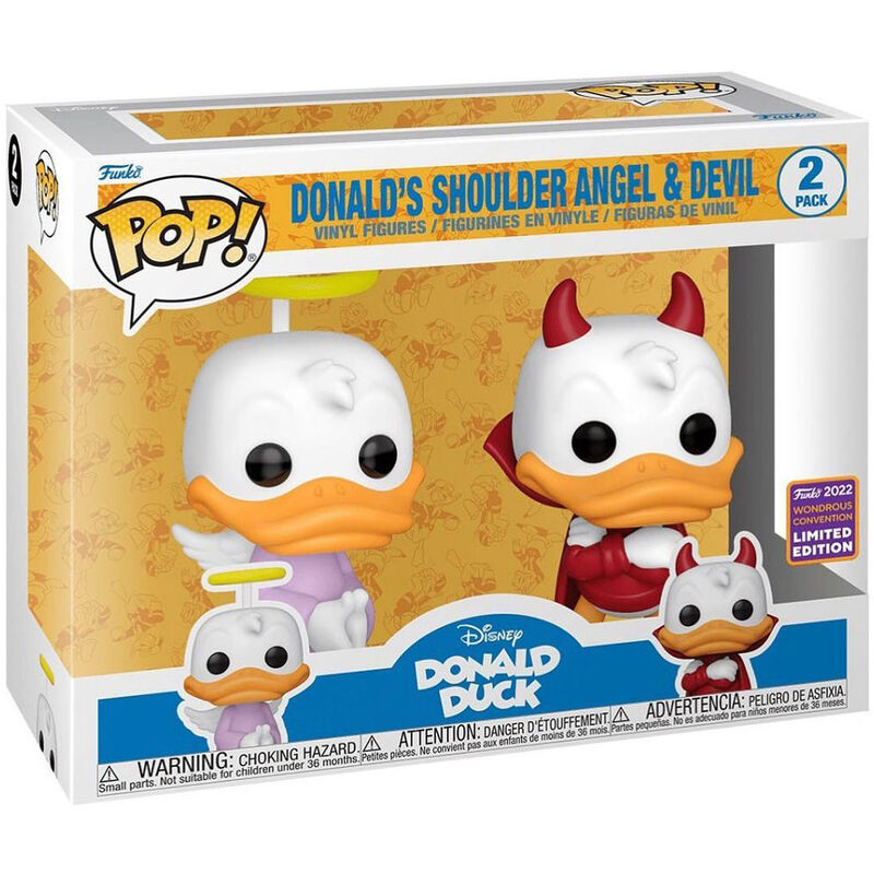 Funko POP! pack 2 Disney Donald Duck - Donald Angel & Devil Exclusive