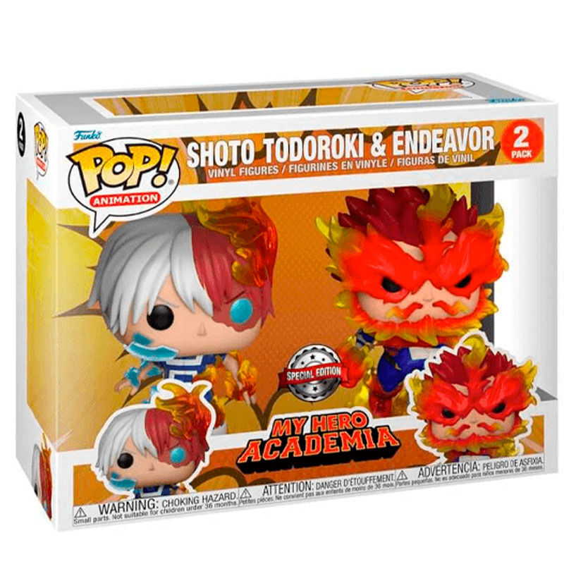 Funko POP! pack 2 My Hero Academia Shoto Todoroki & Endeavor Exclusive