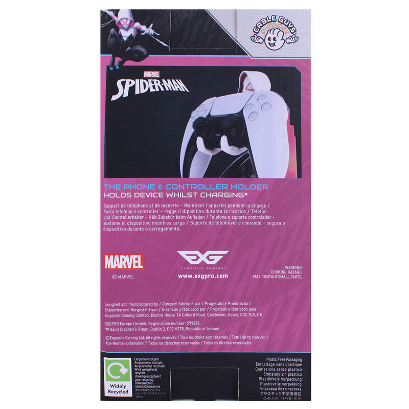 Marvel Spiderman Spider Gwen Figura clamping bracket Cable guy 20cm