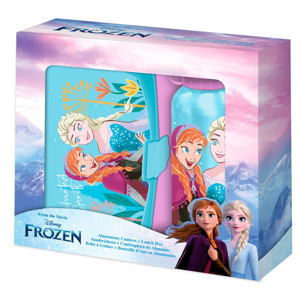 Disney Frozen Lancheira + Garrafa de Alumínio set 500ml