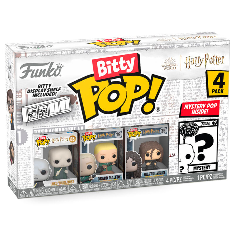 Blister 4 Figuras Bitty Funko POP! Harry Potter Voldemort
