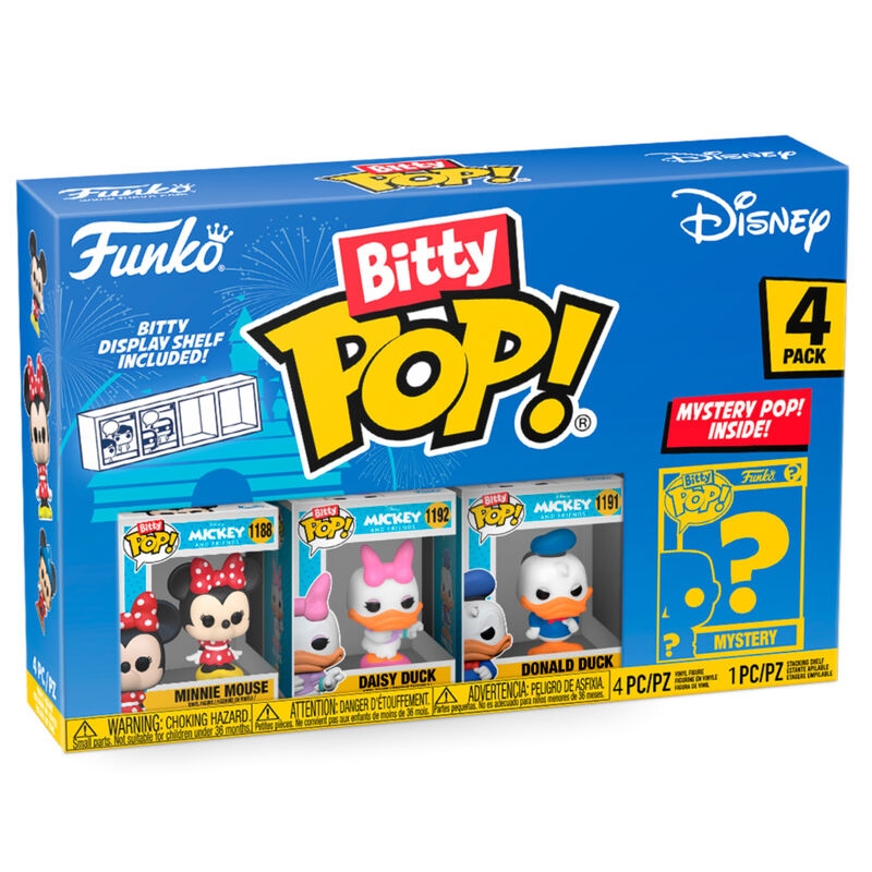 Blister 4 Figuras Bitty Funko POP! Disney Minnie
