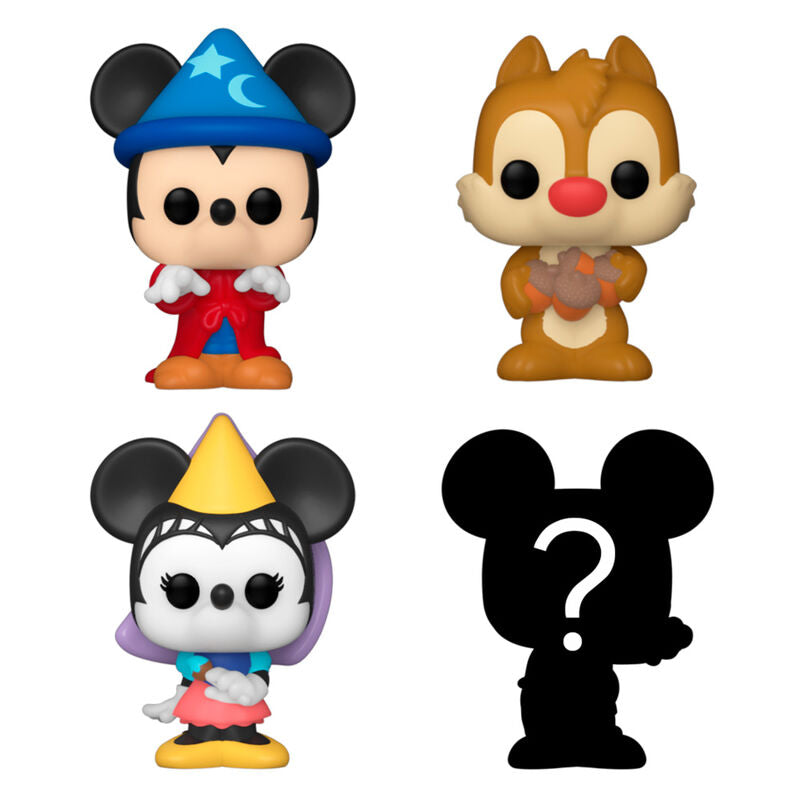 Blister 4 Figuras Bitty Funko POP! Disney Sorcerer Mickey
