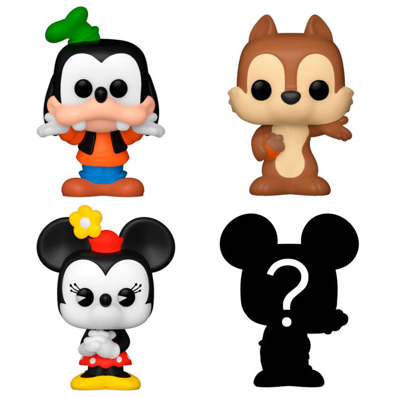 Blister 4 Figuras Bitty Funko POP! Disney Sorcerer Goofy