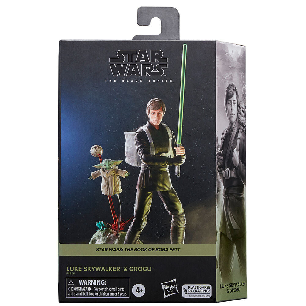 Star Wars The Book of Boba Fett Luke Skywalker & Grogu Figura 15cm