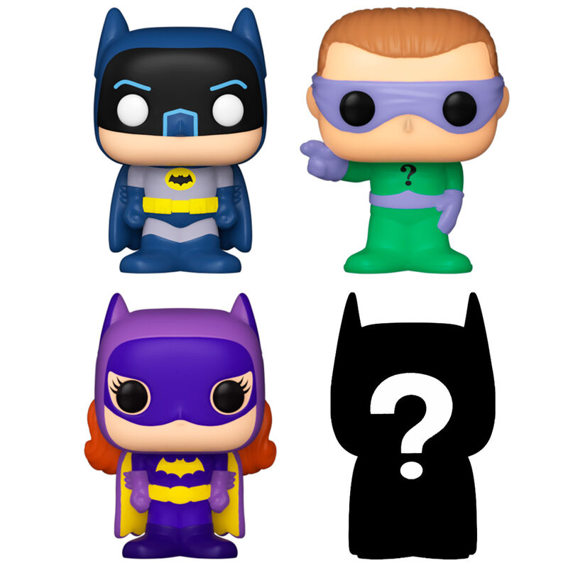 Blister 4 Figuras Bitty Funko POP! DC Comics Batman Adam West