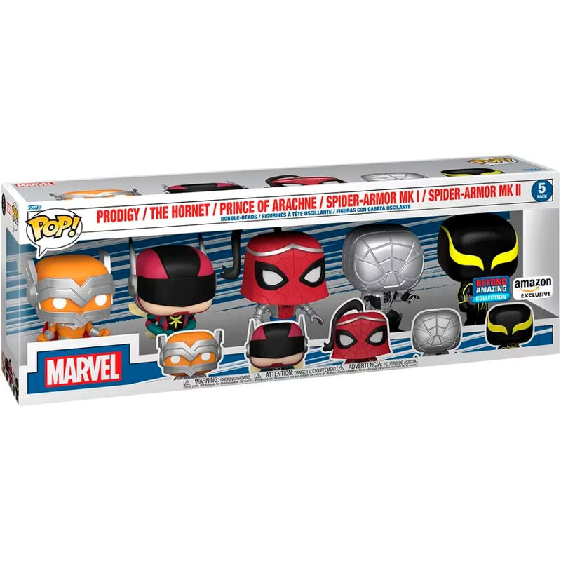 Funko POP! pack 5 Figuras Marvel Spiderman Exclusive
