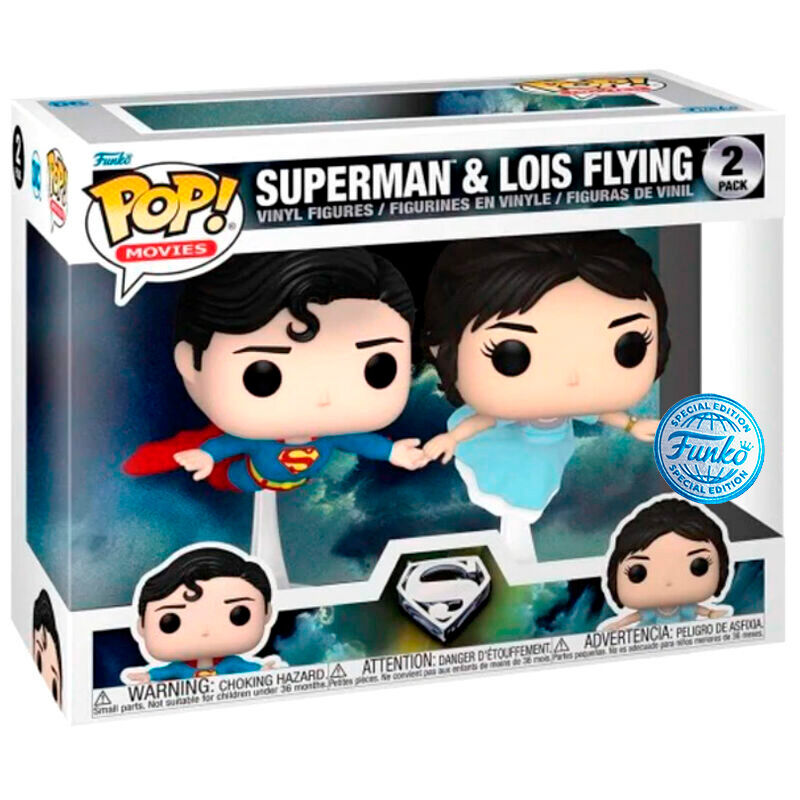 Funko POP! pack 2 Figuras DC Comics Superman & Lois Flying Exclusive