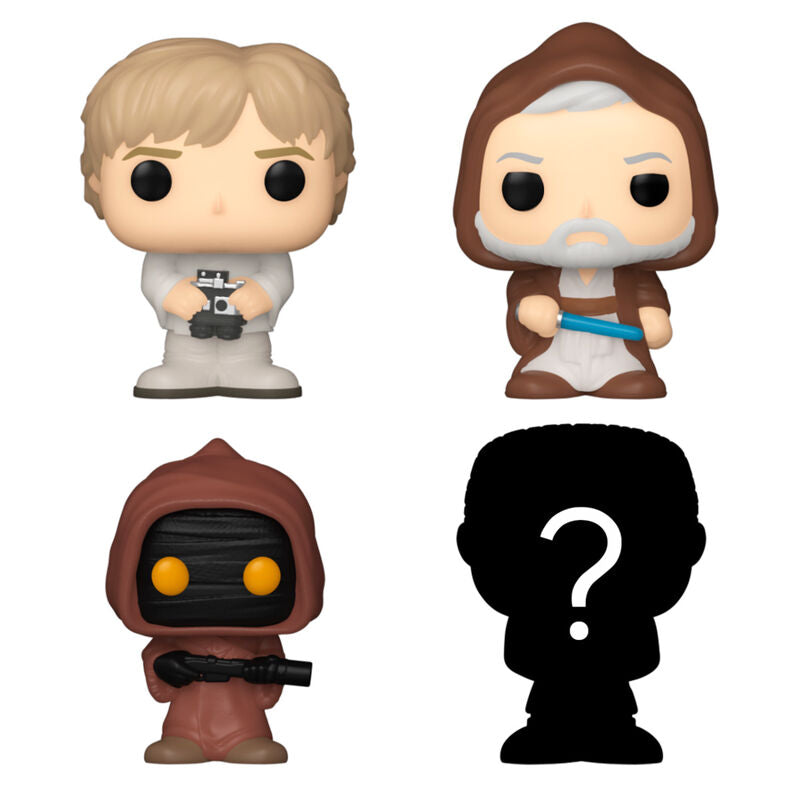 Blister 4 Figuras Bitty Funko POP! Star Wars Luke
