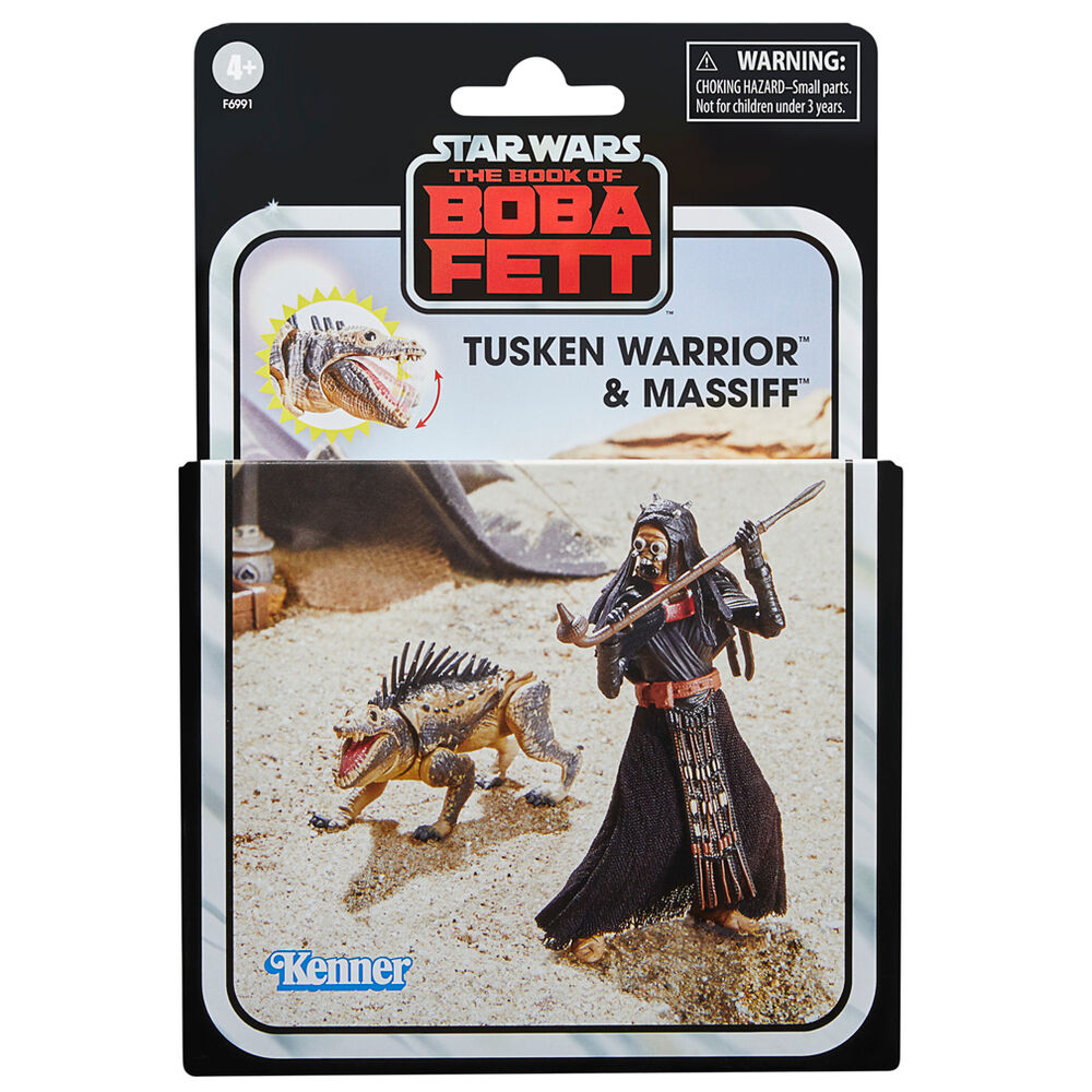 Star Wars The Book of Boba Fett Tusken Warrior & Massiff Figuras 9,5cm