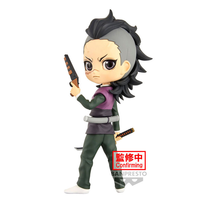 Demon Slayer Kimetsu no Yaiba Genya Shinazugawa Q posket Figura 14cm