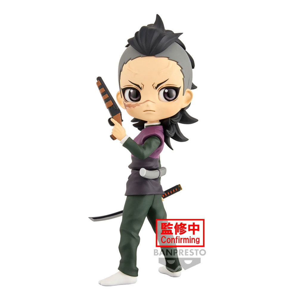 Demon Slayer Kimetsu no Yaiba Genya Shinazugawa Q posket Figura 14cm