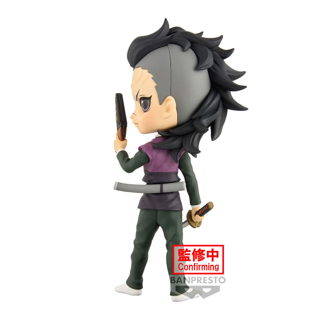 Demon Slayer Kimetsu no Yaiba Genya Shinazugawa Q posket Figura 14cm