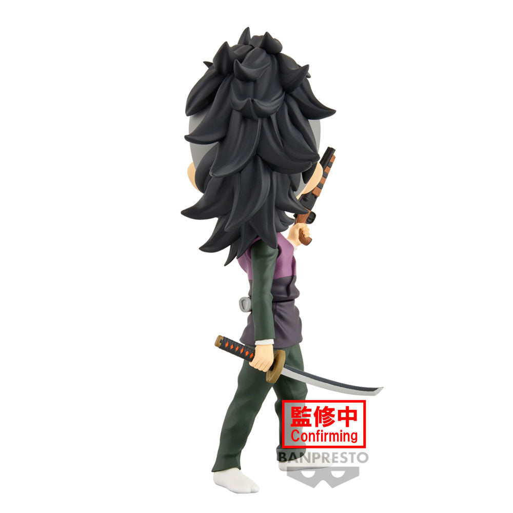 Demon Slayer Kimetsu no Yaiba Genya Shinazugawa Q posket Figura 14cm