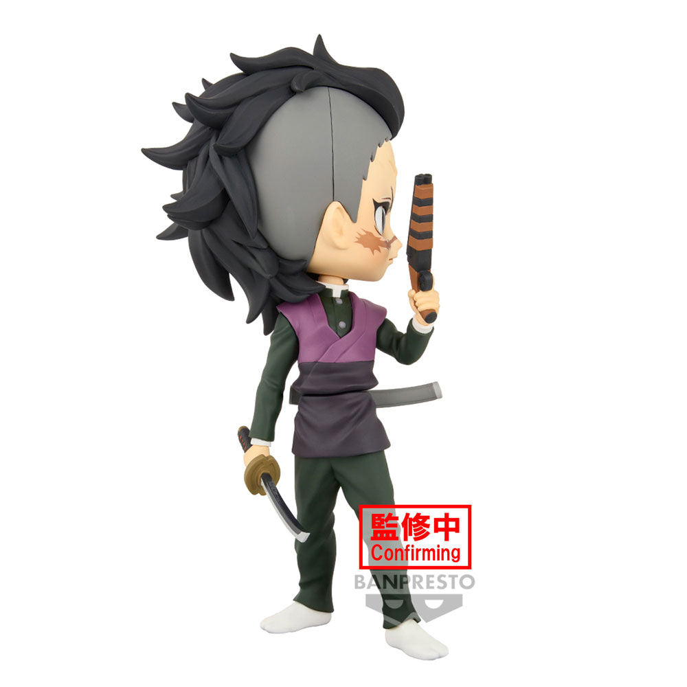 Demon Slayer Kimetsu no Yaiba Genya Shinazugawa Q posket Figura 14cm