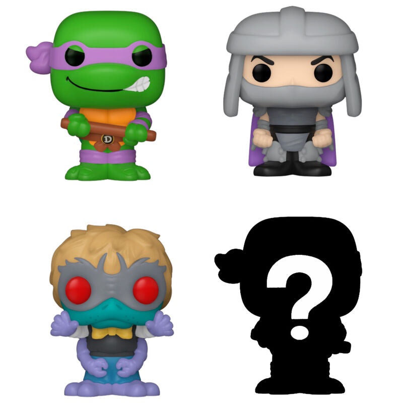 Blister 4 Figuras Bitty Funko POP! Teenage Mutant Ninja Turtles Donatello
