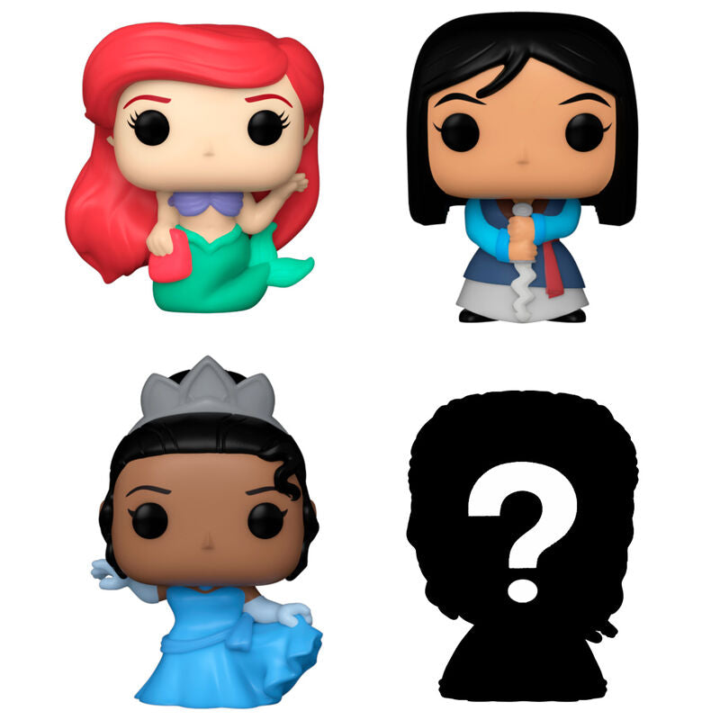 Blister 4 Figuras Bitty Funko POP! Disney Princess Ariel