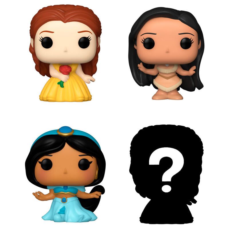 Blister 4 Figuras Bitty Funko POP! Disney Princess Belle