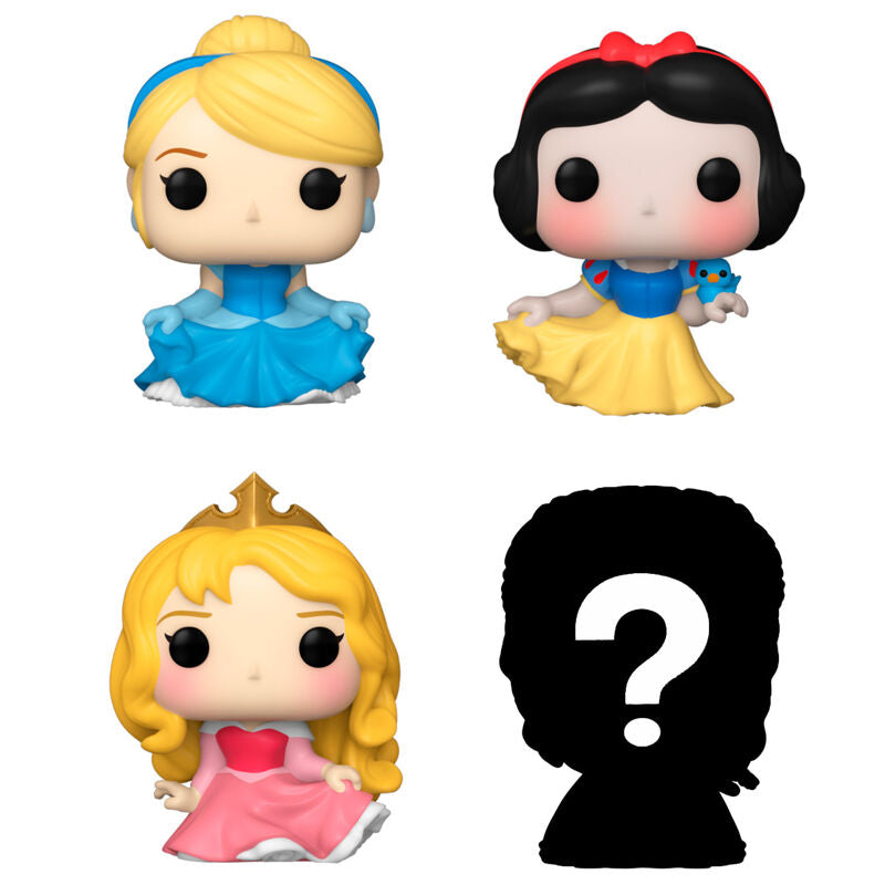 Blister 4 Figuras Bitty Funko POP! Disney Princess Cinderella
