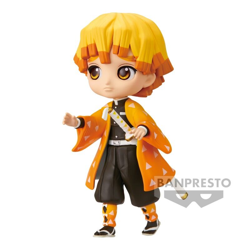 Demon Slayer Kimetsu No Yaiba Zenitsu Agatsuma Q posket petit Figura 7cm