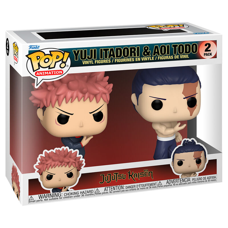 Funko POP! pack 2 Figuras Jujutsu Kaisen Yuji Itadori & Aoi Todo