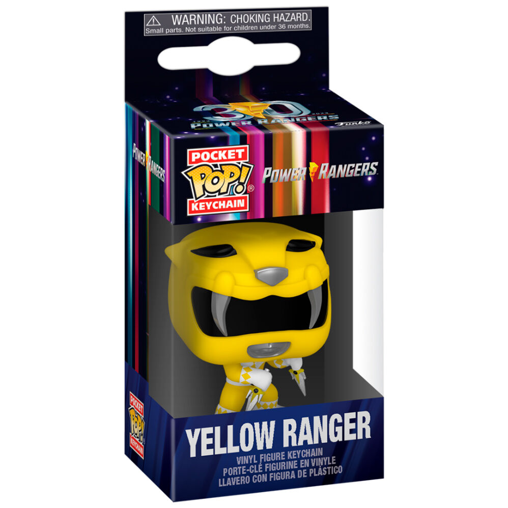 Porta-Chaves Funko POP!Power Rangers 30th Anniversary Yellow Ranger
