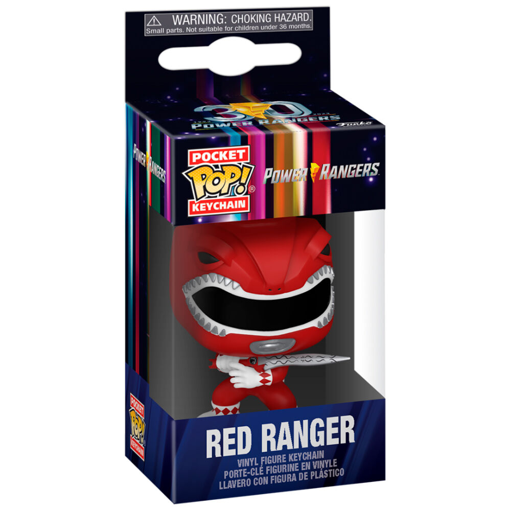 Porta-Chaves Funko POP!Power Rangers 30th Anniversary Red Ranger